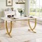 Tribesigns 63" Faux Marble Dining Table For 4 Metal Legs Modern Kitchen Table